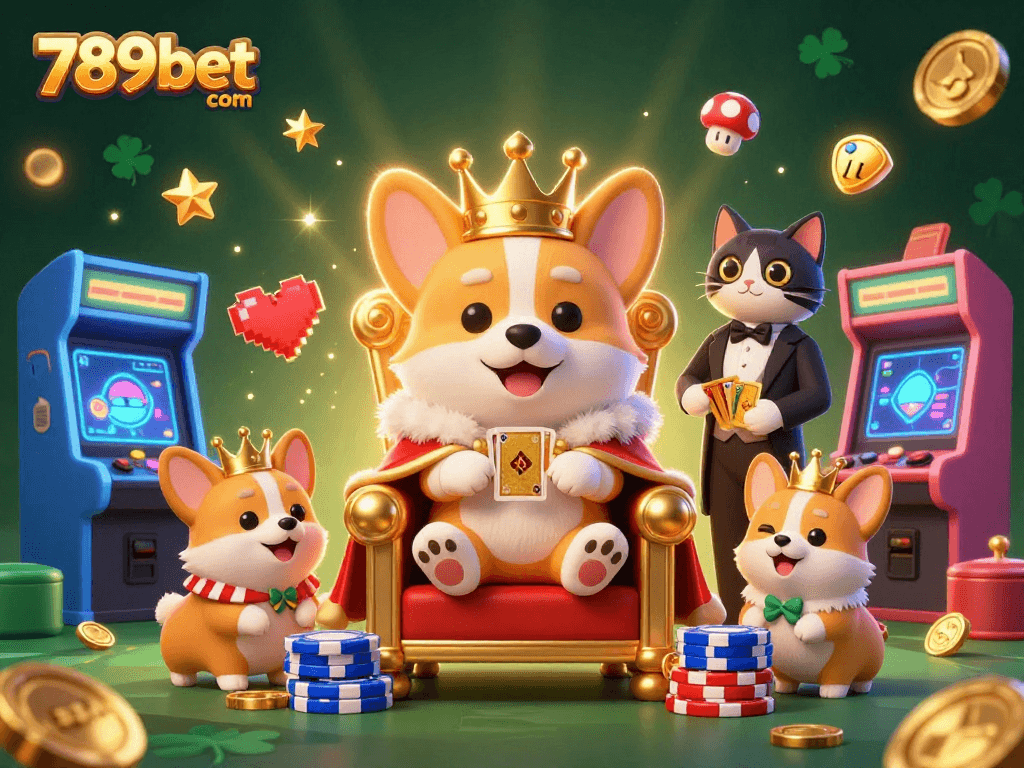 Experience thrilling gameplay with 789bet com amidst lively 3D casino characters and vibrant gaming elements.