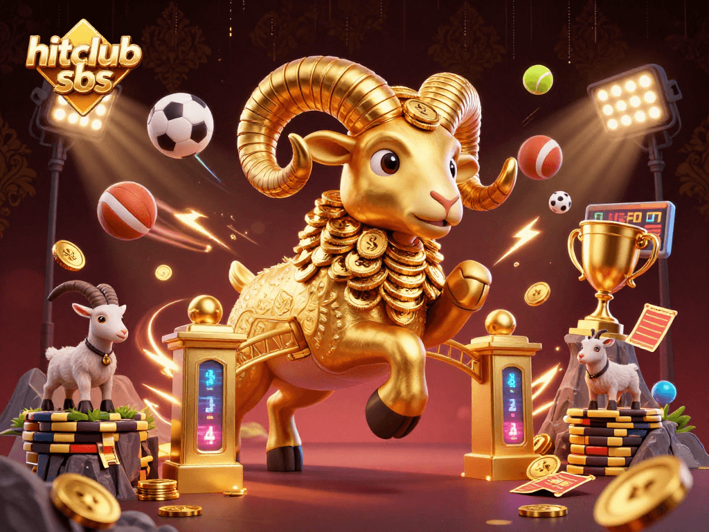 Experience thrilling action at hitclub sbs, featuring dynamic sports elements and vibrant casino imagery.