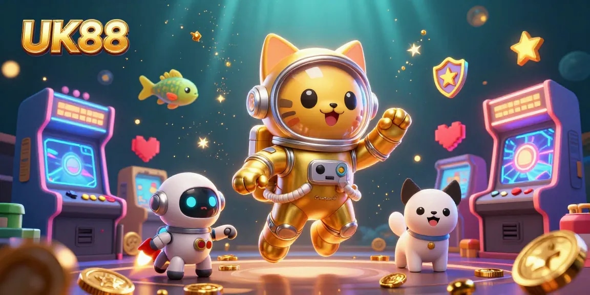 Engage with UK88, a vibrant 3D casino world with charismatic characters and dynamic game elements.
