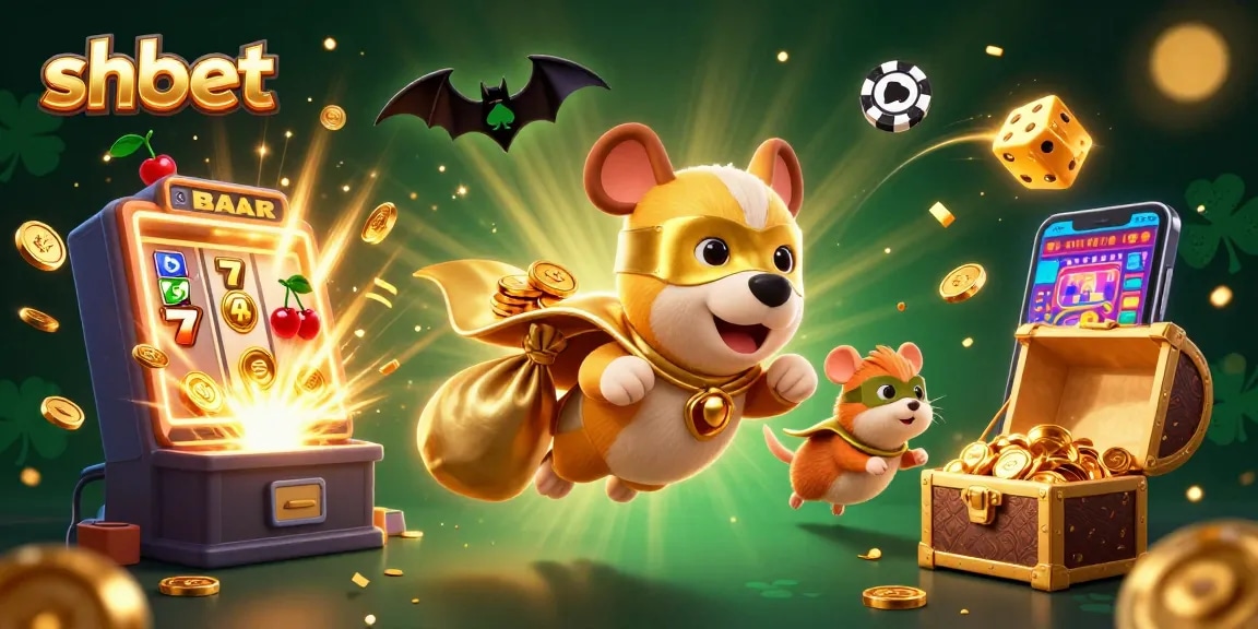 Win big at shbet with an action-packed casino adventure featuring animated characters and vibrant gaming elements.