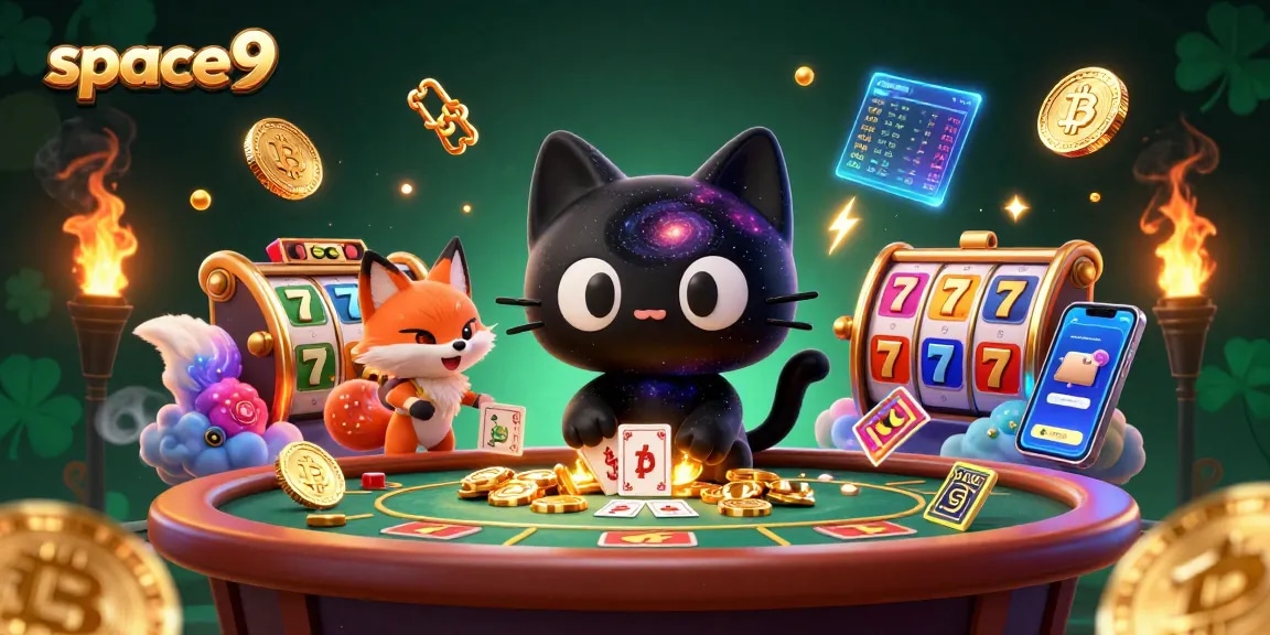 Engage with thrilling Space9 casino games and dynamic rewards in a vibrant cosmic setting.