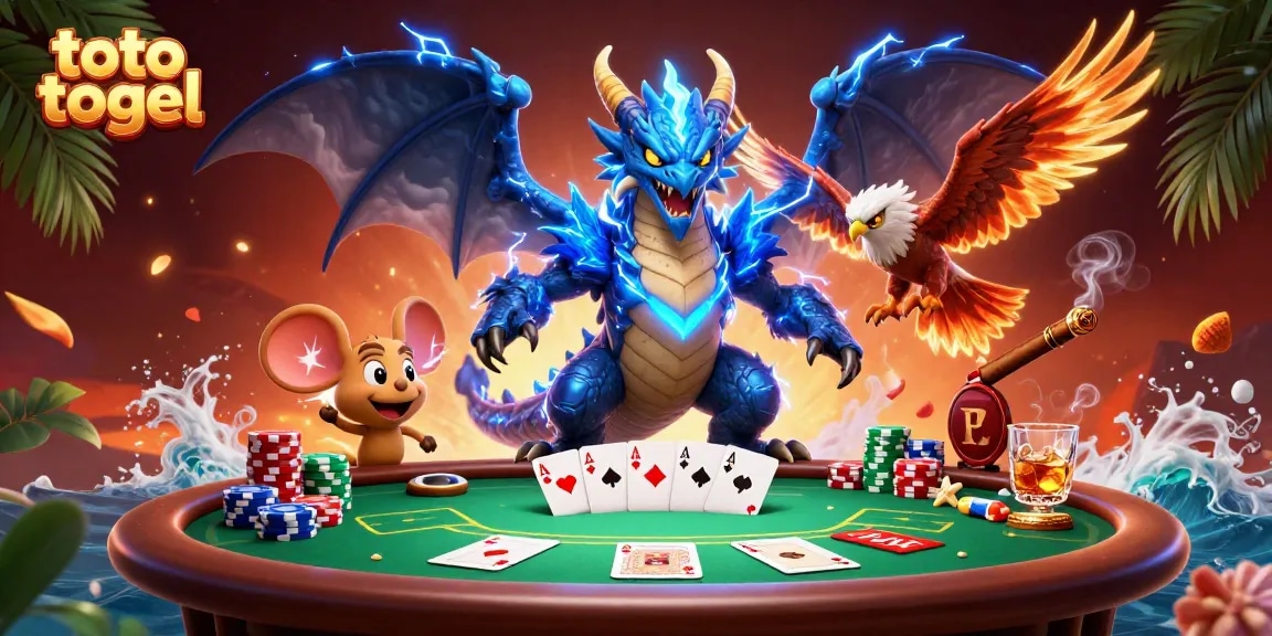 Experience thrilling toto togel action in this vibrant, dynamic casino scene with immersive details.