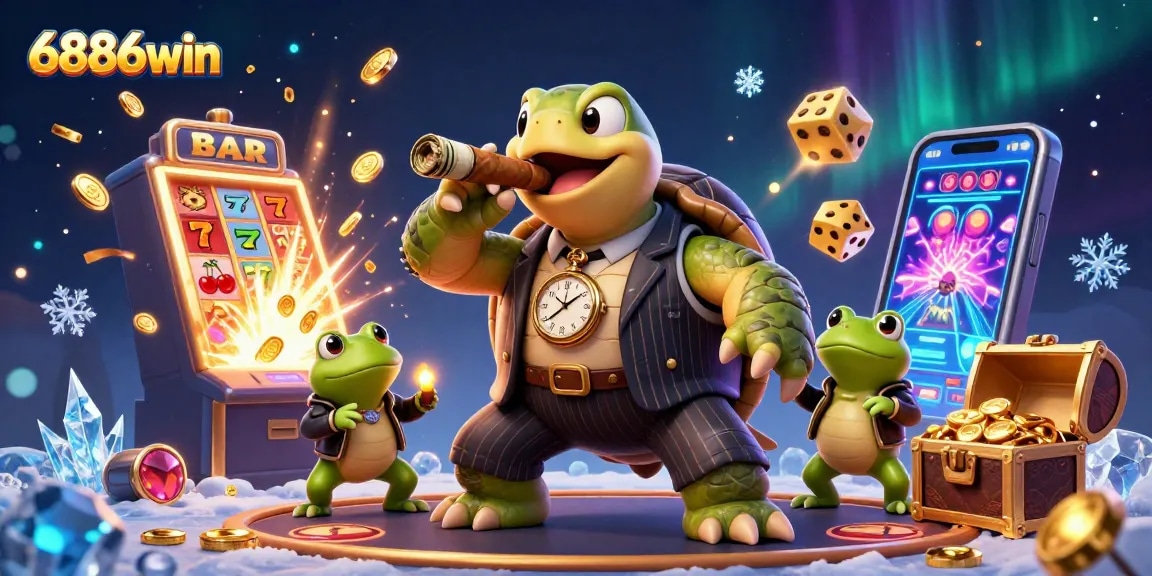 Engage with the vibrant 6886win gaming experience, featuring unique characters and exciting jackpot celebrations.