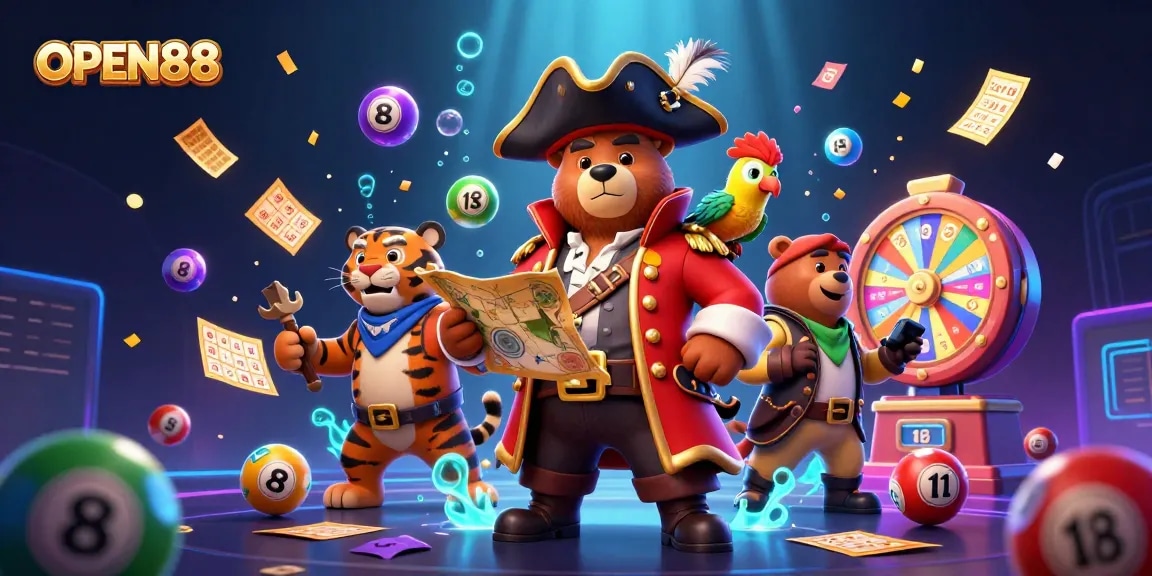 Spin and win with OPEN88's vibrant lottery and gaming scene filled with prizes!