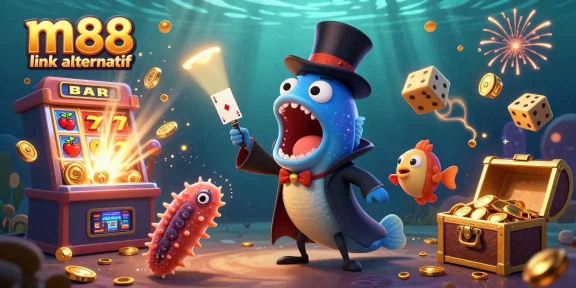 Engage with m88 link alternatif through a dazzling underwater casino scene featuring magical marine creatures!
