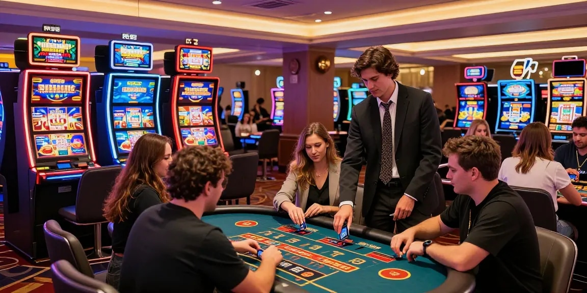 Discover top credit card casinos at https://troyuk.co.uk with players enjoying Visa and Mastercard gaming in a vibrant atmosphere.
