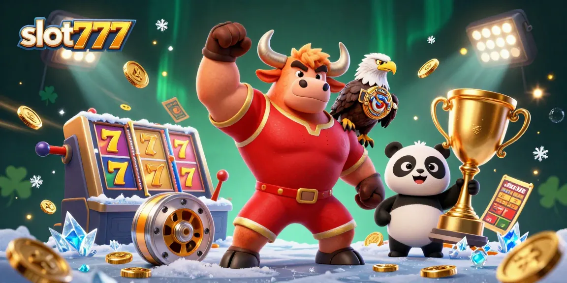 Experience thrilling wins with slot777 showcasing exciting slot reels, jackpots, and celebrated mascots.