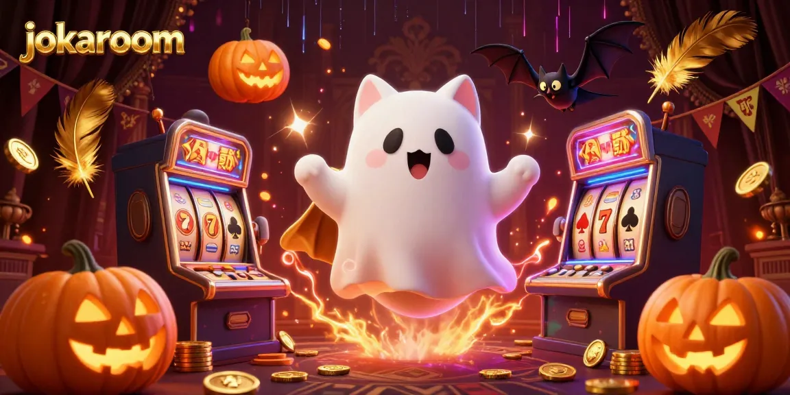 Spin the reels at jokaroom while a ghost cat and bat offer jackpot potential