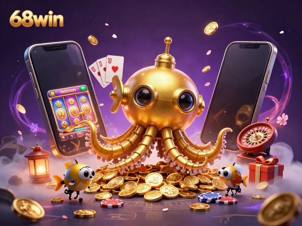 Engage with thrilling games at 68win’s ultra-detailed 3D casino illustration filled with excitement and rewards.