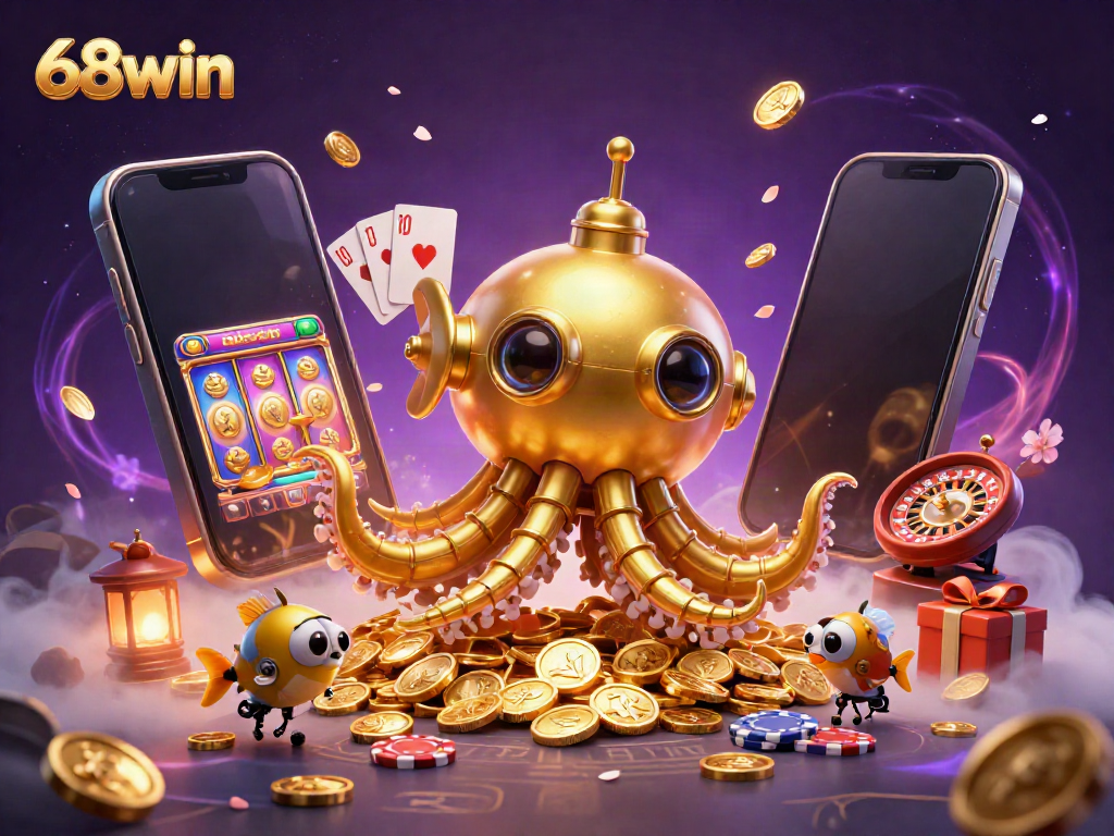 Engage with thrilling games at 68win’s ultra-detailed 3D casino illustration filled with excitement and rewards.