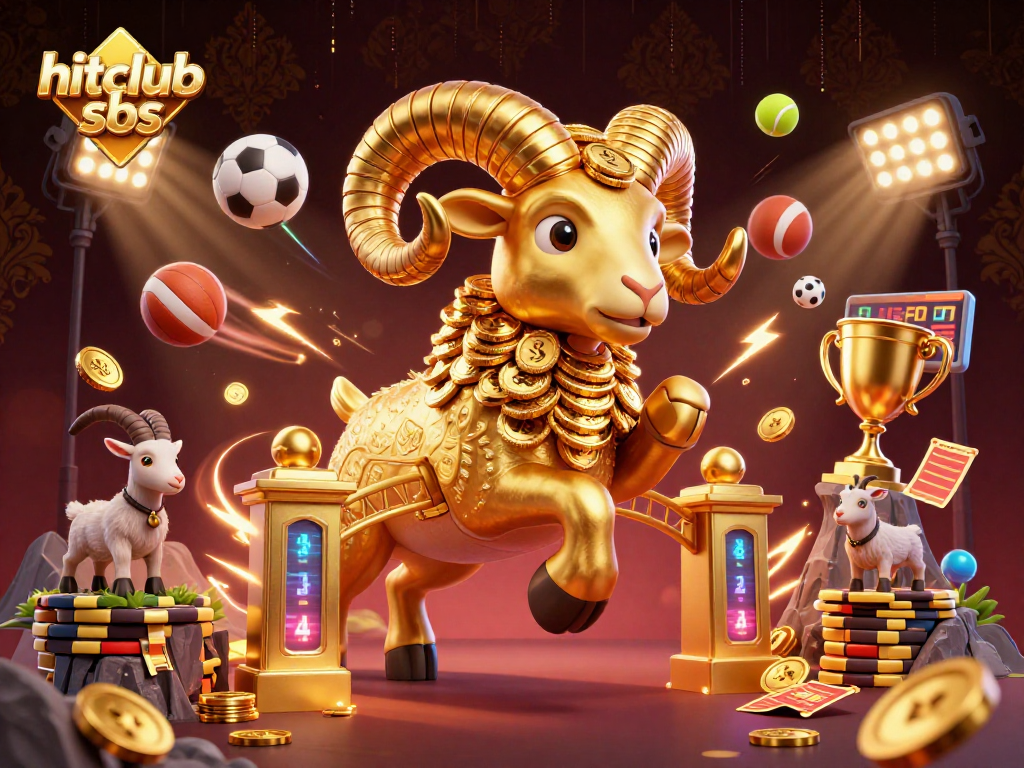 Experience thrilling action at hitclub sbs, featuring dynamic sports elements and vibrant casino imagery.