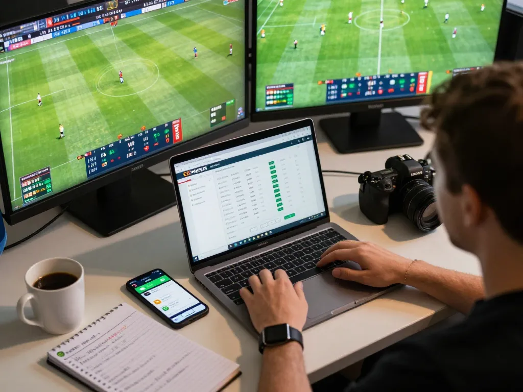 Engaging online sports betting session on OKFUN platform with live match displays.