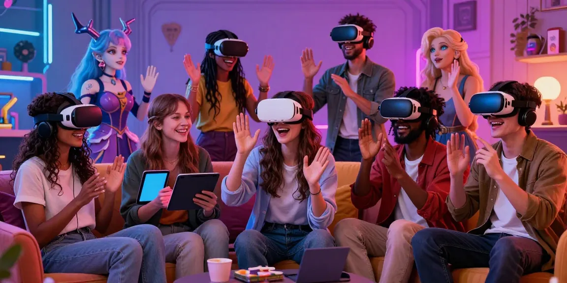Engaging NSFW character AI roleplay scene showcasing diverse avatars and immersive interactions in a futuristic environment.
