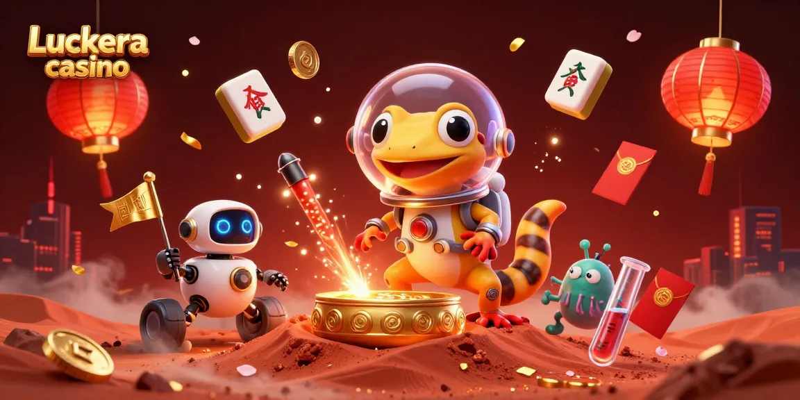 Play exciting games at Luckera casino, a colorful cosmic casino adventure awaits!