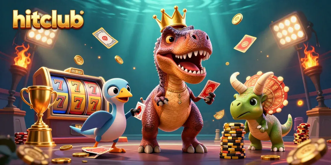 Experience hitclub's thrilling slot adventure with unique characters and vibrant casino elements.