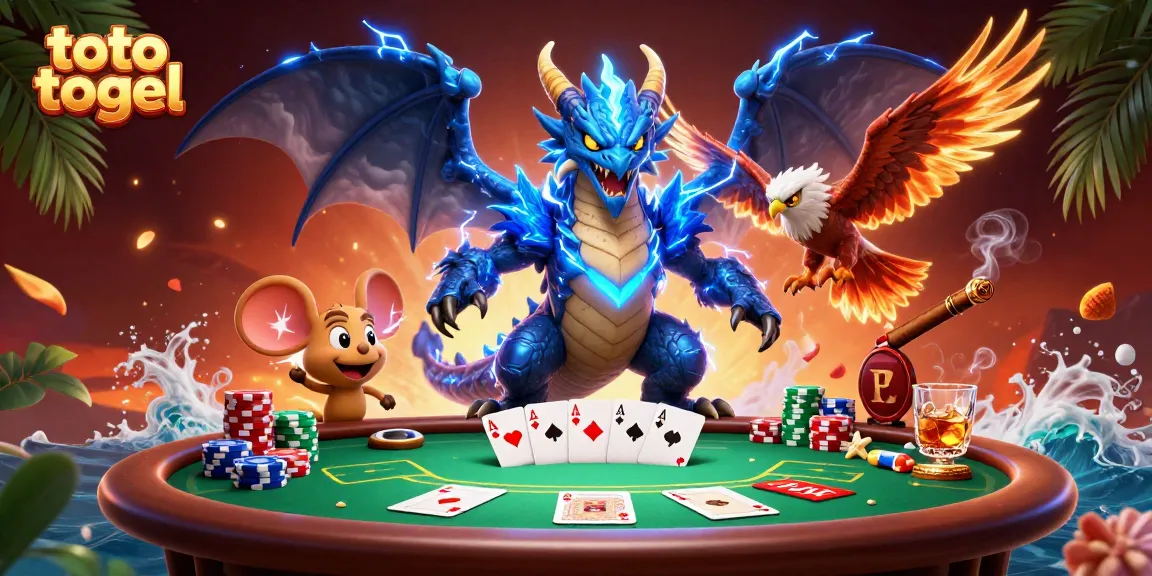 Experience thrilling toto togel action in this vibrant, dynamic casino scene with immersive details.