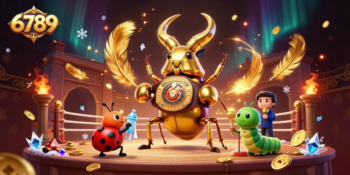 Bet on exciting games at 6789 where a golden stag beetle champions the action.