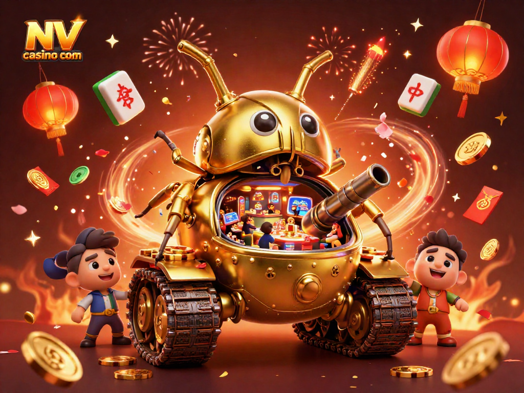 Experience the thrill of gaming at NV casino com with vibrant casino-themed 3D illustration.