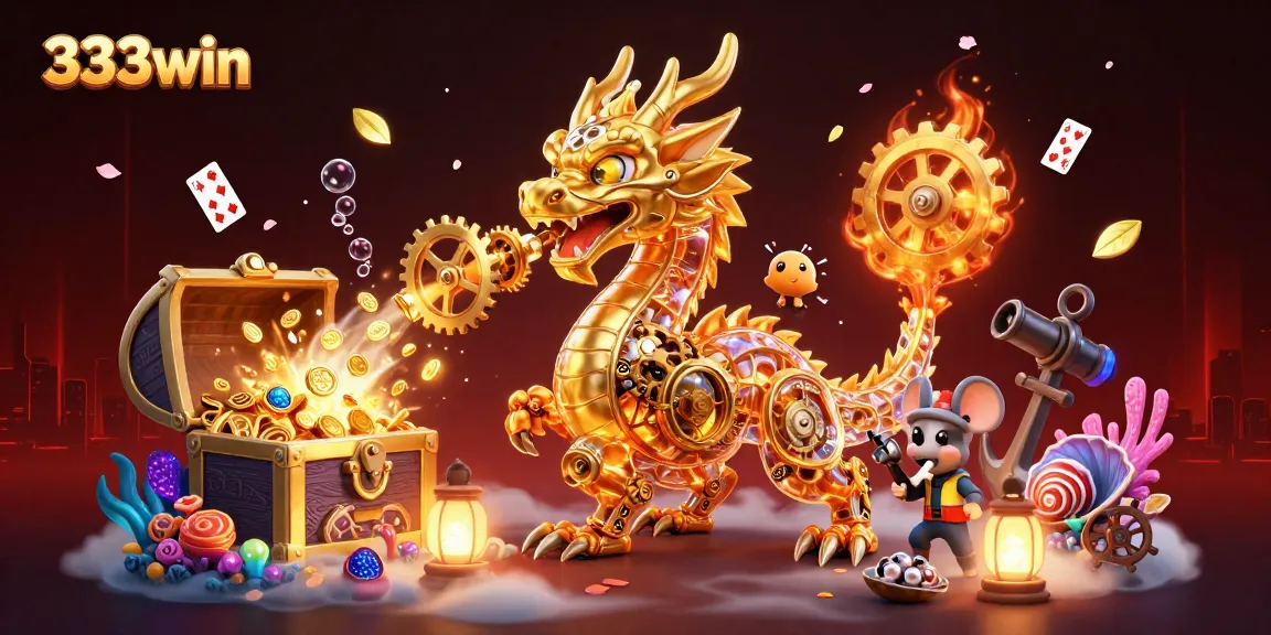 Experience 333win's exciting gameplay with dynamic golden dragons and treasures