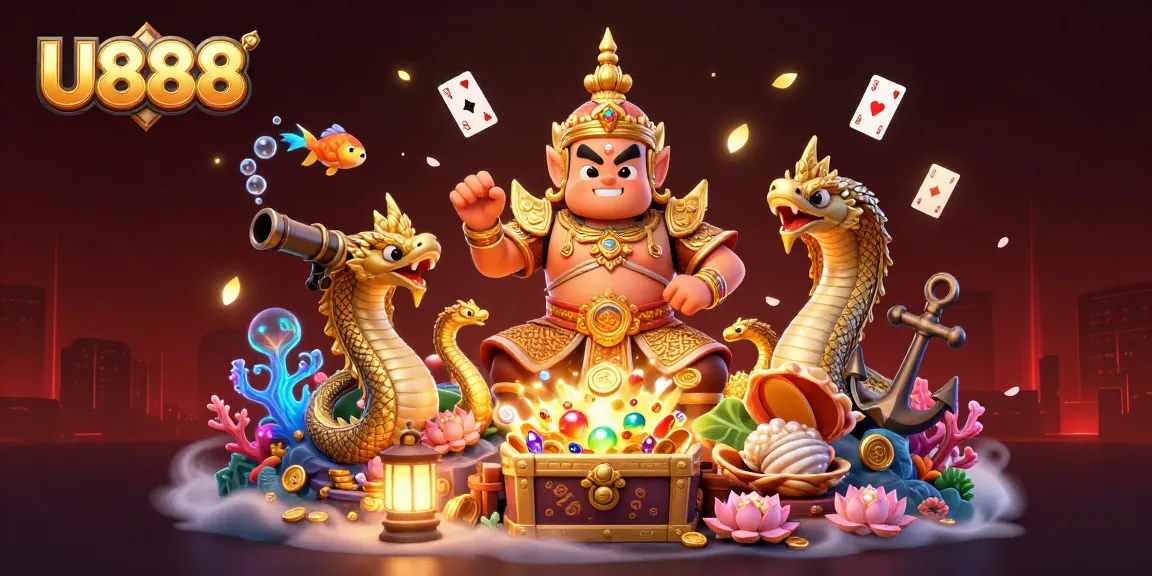 Join the U888 adventure with a breathtaking 3D temple guardian and casino elements.